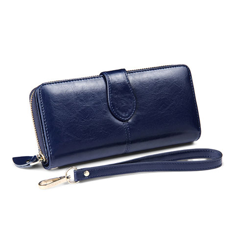 Borsetta Pochette Custodia In Pelle Universale H33 Blu