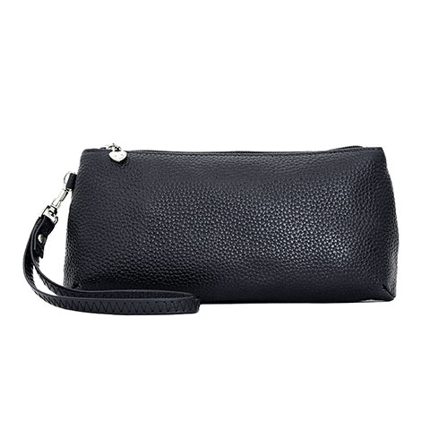 Borsetta Pochette Custodia In Pelle Universale K12 Nero