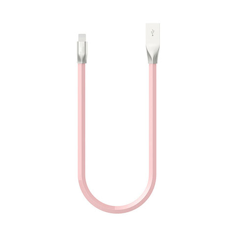 Cavo da USB a Cavetto Ricarica Carica C06 per Apple iPhone 13 Rosa