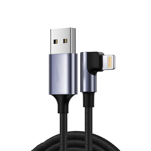 Cavo da USB a Cavetto Ricarica Carica C10 per Apple iPad 10.2 (2020) Nero