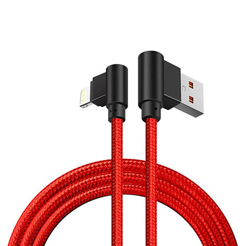 Cavo da USB a Cavetto Ricarica Carica D15 per Apple iPhone 8 Rosso