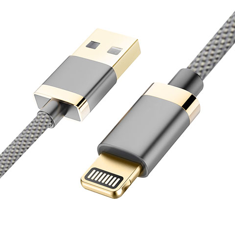 Cavo da USB a Cavetto Ricarica Carica D24 per Apple iPad 10.2 (2020) Grigio