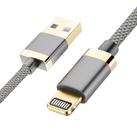 Cavo da USB a Cavetto Ricarica Carica D24 per Apple iPad Mini 5 (2019) Grigio