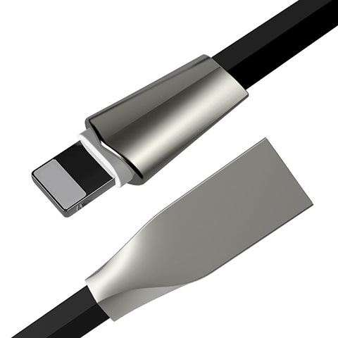 Cavo da USB a Cavetto Ricarica Carica L06 per Apple iPhone 13 Nero