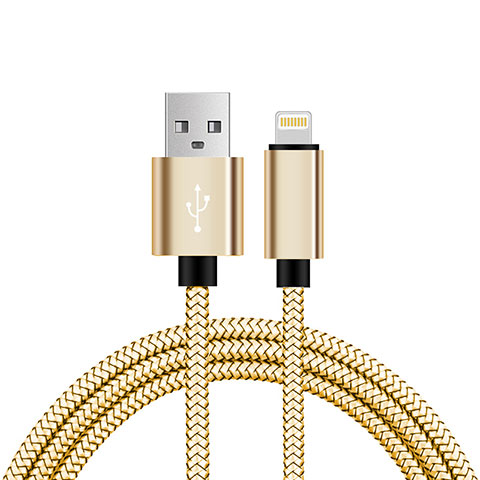 Cavo da USB a Cavetto Ricarica Carica L07 per Apple iPhone Xs Oro