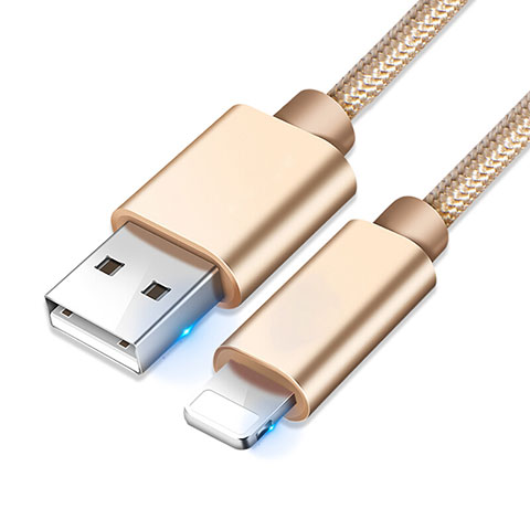 Cavo da USB a Cavetto Ricarica Carica L08 per Apple iPad Mini 5 (2019) Oro