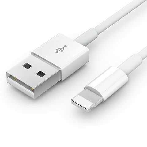 Cavo da USB a Cavetto Ricarica Carica L09 per Apple iPad Pro 12.9 (2020) Bianco