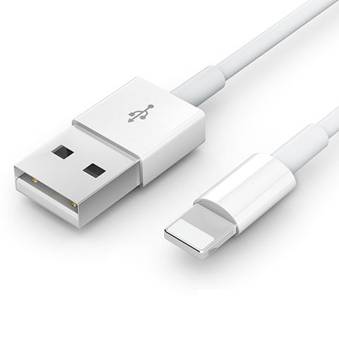 Cavo da USB a Cavetto Ricarica Carica L09 per Apple iPhone 11 Pro Bianco