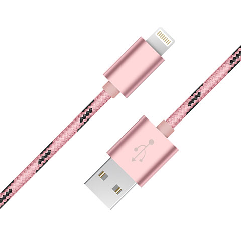 Cavo da USB a Cavetto Ricarica Carica L10 per Apple iPhone 11 Pro Max Rosa