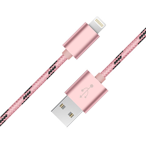 Cavo da USB a Cavetto Ricarica Carica L10 per Apple iPhone 13 Rosa