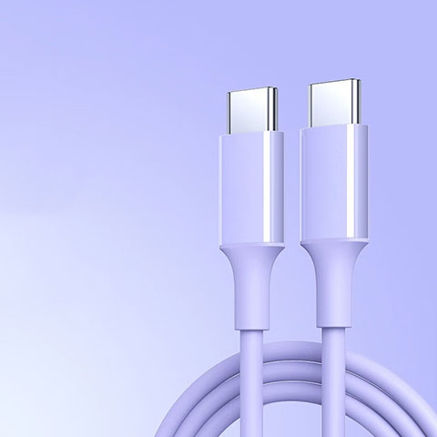 Cavo Type-C USB-C a Type-C USB-C 60W H05 Viola