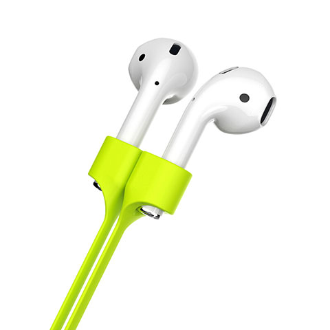 Cinturino Braccialetto Sportivo Silicone Cavo Anti-perso per Apple AirPods Verde