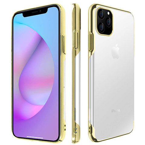 Cover Crystal Trasparente Rigida Cover H01 per Apple iPhone 11 Pro Oro