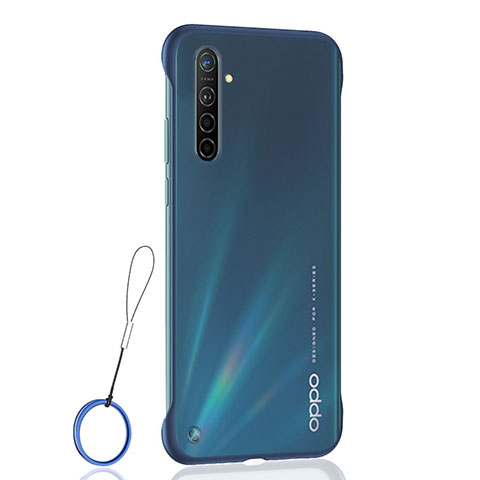 Cover Crystal Trasparente Rigida Cover H01 per Oppo K5 Blu