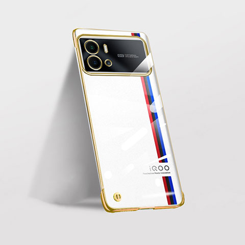 Cover Crystal Trasparente Rigida Cover H01 per Vivo iQOO 9 Pro 5G Oro