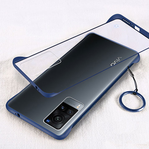 Cover Crystal Trasparente Rigida Cover H01 per Vivo X60T 5G Blu