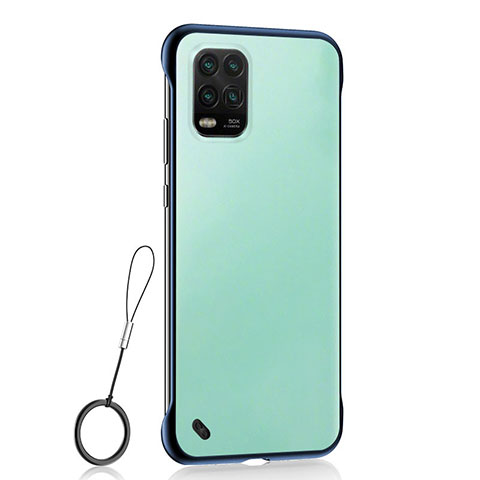 Cover Crystal Trasparente Rigida Cover H01 per Xiaomi Mi 10 Lite Blu