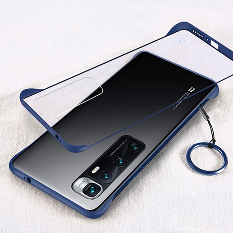 Cover Crystal Trasparente Rigida Cover H01 per Xiaomi Mi 10 Ultra Blu