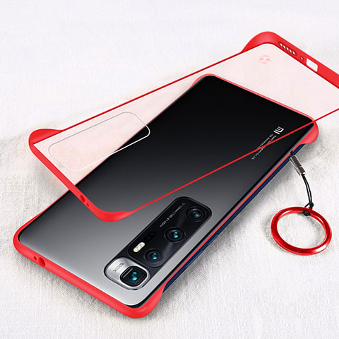 Cover Crystal Trasparente Rigida Cover H01 per Xiaomi Mi 10 Ultra Rosso