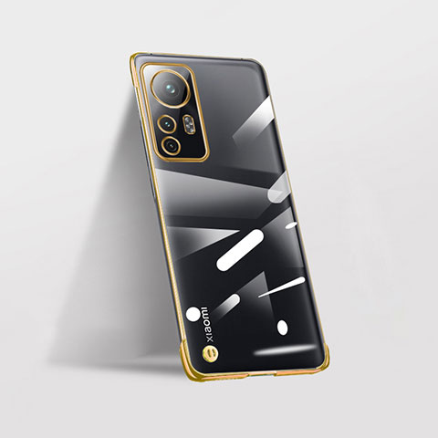 Cover Crystal Trasparente Rigida Cover H01 per Xiaomi Mi 12 5G Oro