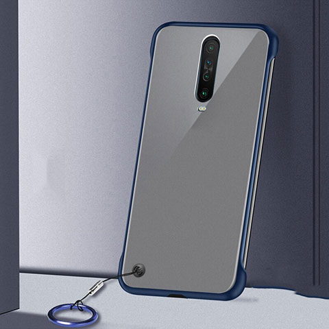 Cover Crystal Trasparente Rigida Cover H01 per Xiaomi Redmi K30 5G Blu