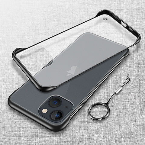 Cover Crystal Trasparente Rigida Cover H02 per Apple iPhone 13 Mini Nero