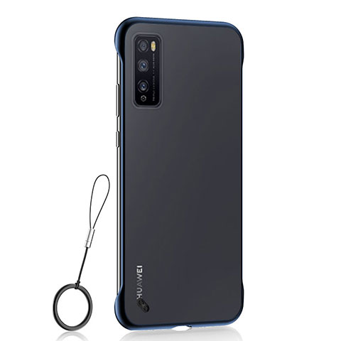 Cover Crystal Trasparente Rigida Cover H02 per Huawei Enjoy 20 Pro 5G Blu