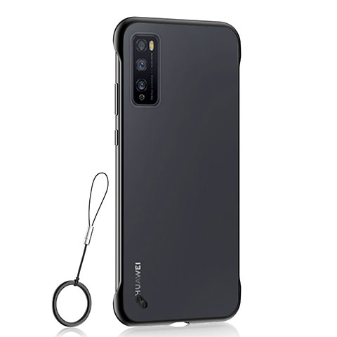 Cover Crystal Trasparente Rigida Cover H02 per Huawei Enjoy Z 5G Nero