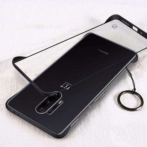 Cover Crystal Trasparente Rigida Cover H02 per OnePlus 8 Pro Nero