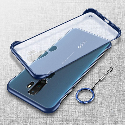 Cover Crystal Trasparente Rigida Cover H02 per Oppo A9 (2020) Blu