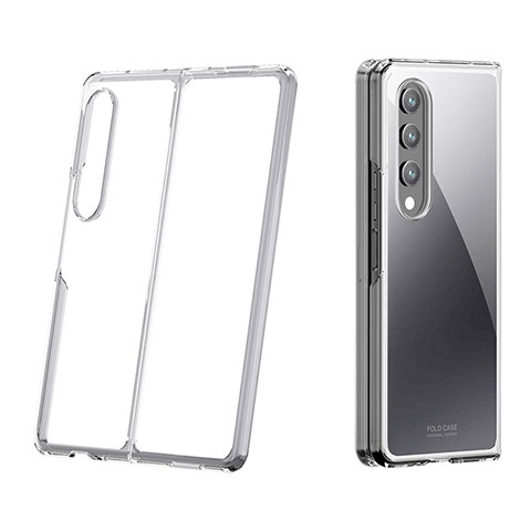 Cover Crystal Trasparente Rigida Cover H02 per Samsung Galaxy Z Fold3 5G Chiaro
