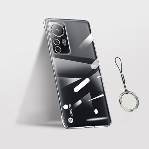 Cover Crystal Trasparente Rigida Cover H02 per Xiaomi Mi 12 5G Argento