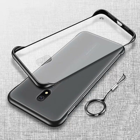 Cover Crystal Trasparente Rigida Cover H02 per Xiaomi Redmi 8A Nero