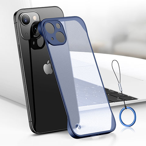 Cover Crystal Trasparente Rigida Cover H03 per Apple iPhone 13 Mini Blu