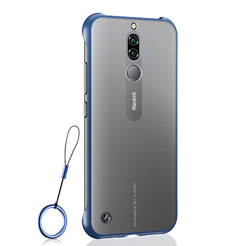 Cover Crystal Trasparente Rigida Cover H03 per Xiaomi Redmi 8 Blu