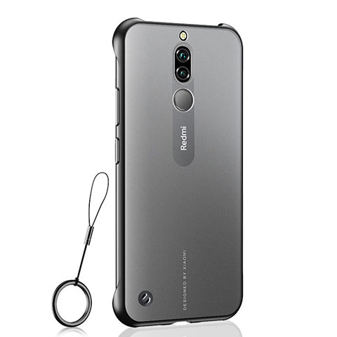 Cover Crystal Trasparente Rigida Cover H03 per Xiaomi Redmi 8 Nero