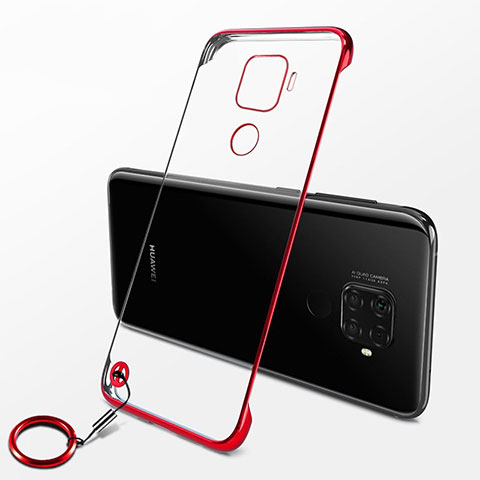 Cover Crystal Trasparente Rigida Cover H04 per Huawei Nova 5i Pro Rosso