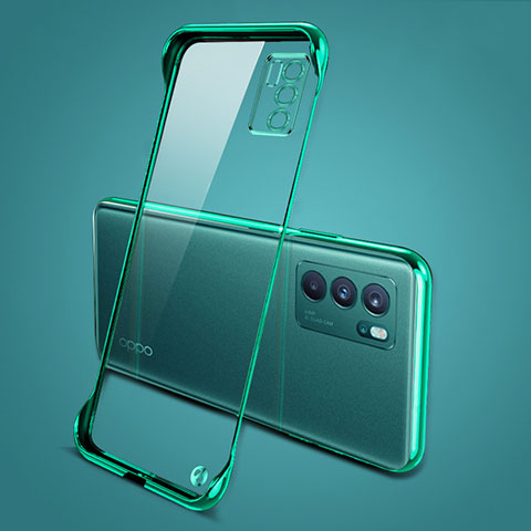 Cover Crystal Trasparente Rigida Cover H04 per Oppo Reno6 Pro 5G India Verde