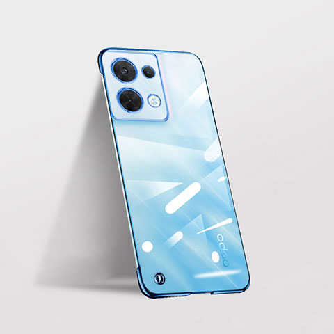 Cover Crystal Trasparente Rigida Cover H04 per Oppo Reno9 Pro+ Plus 5G Blu