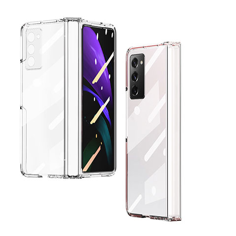 Cover Crystal Trasparente Rigida Cover H04 per Samsung Galaxy Z Fold2 5G Chiaro