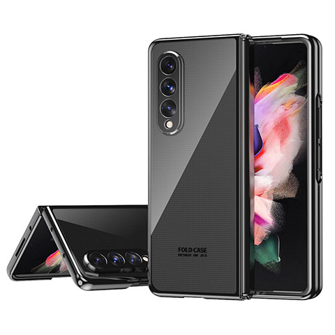 Cover Crystal Trasparente Rigida Cover H04 per Samsung Galaxy Z Fold3 5G Nero