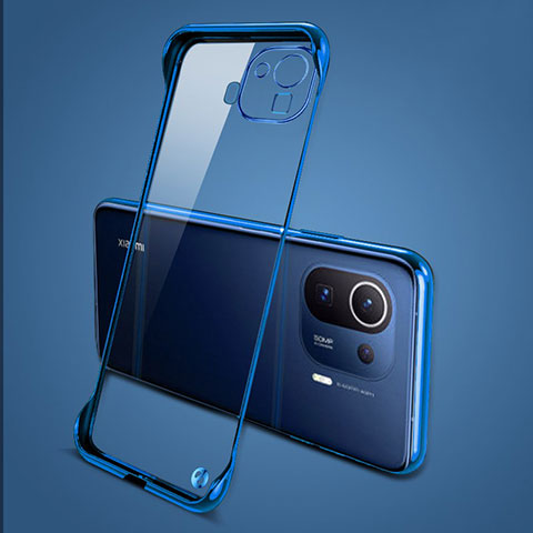 Cover Crystal Trasparente Rigida Cover H04 per Xiaomi Mi 11 Pro 5G Blu