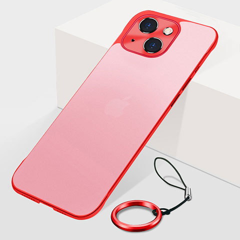 Cover Crystal Trasparente Rigida Cover H07 per Apple iPhone 13 Mini Rosso