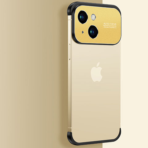 Cover Crystal Trasparente Rigida Cover QC3 per Apple iPhone 14 Plus Oro