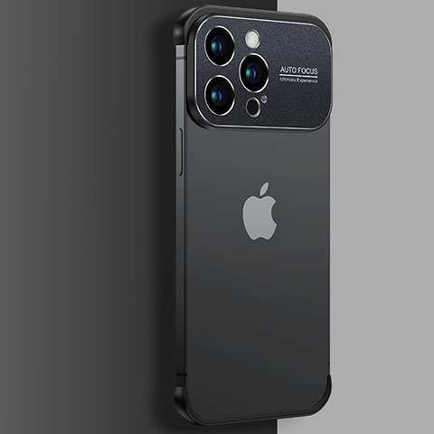 Cover Crystal Trasparente Rigida Cover QC3 per Apple iPhone 14 Pro Nero