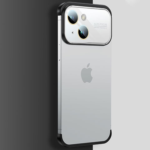 Cover Crystal Trasparente Rigida Cover QC4 per Apple iPhone 14 Plus Argento