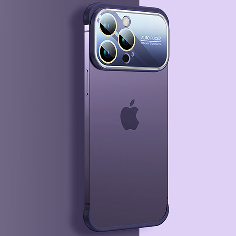 Cover Crystal Trasparente Rigida Cover QC4 per Apple iPhone 14 Pro Max Viola
