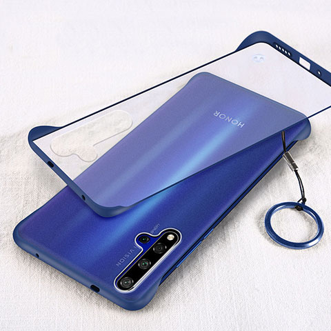 Cover Crystal Trasparente Rigida Cover S01 per Huawei Honor 20 Blu