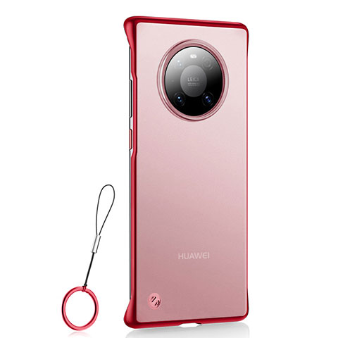 Cover Crystal Trasparente Rigida Cover S01 per Huawei Mate 40 Pro Rosso