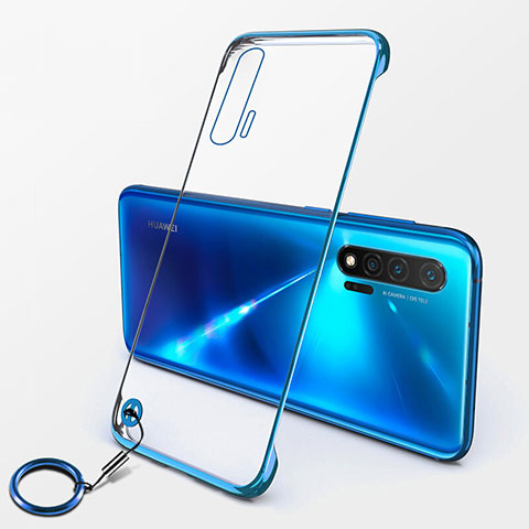 Cover Crystal Trasparente Rigida Cover S01 per Huawei Nova 6 Blu